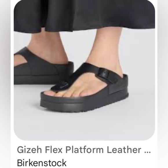 Birkenstock Gizeh PAP Flex Platform Leather Sandals Size 41 NWT - Picture 14 of 16